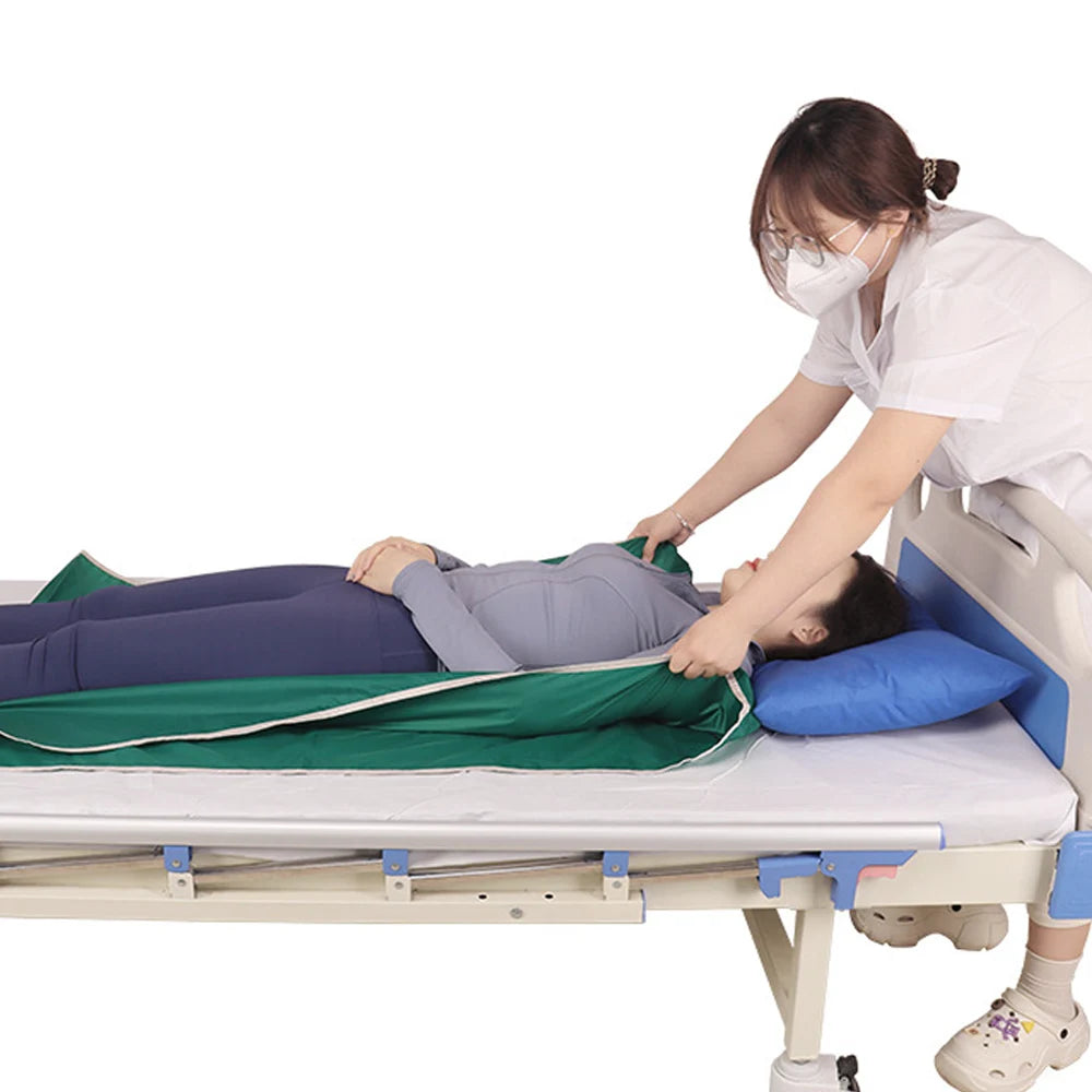 1x Reusable Washable Shift Slide Sheet Transfer Bed Cloth Sliding Sheet Body Lifting Position Pad for Elderly Disabled Bedridden