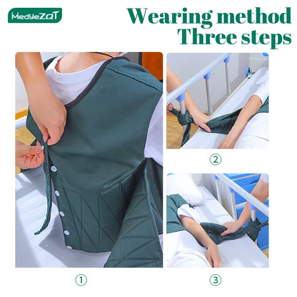 Anti-fall restraint vest for Alzheimer's patients, limiting patients from falling from the bed wheelchair, agitation, fall injur