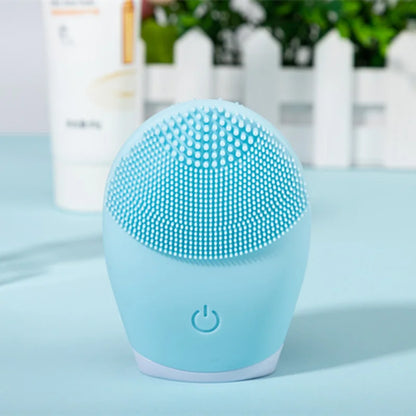 Electric Silicone Facial Cleanser Massager Ultrasonic Vibrator Skincare Massage Tool Beauty Machine Vibration Cleaning Of Pores
