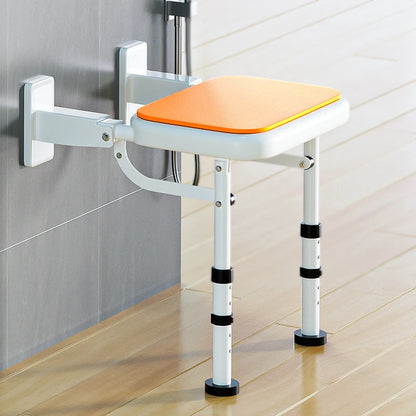 Wall Mounted Shower Chairs, Folding Shower Bench for Bathroom, Adjustable Fold Down Bath Seat Safety Shower Stool for Elderly