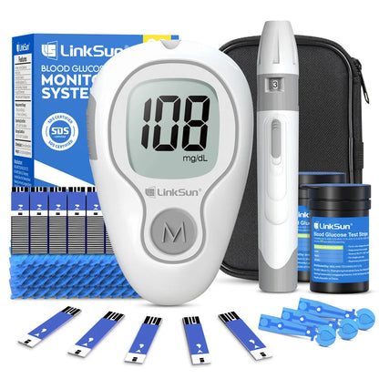 Blood Glucose Monitor G-425-1 50 Strips High-Precision+ Brightness 1 Blood Sugar Monitor 1 Lancing Device Diabetes Testing Kit