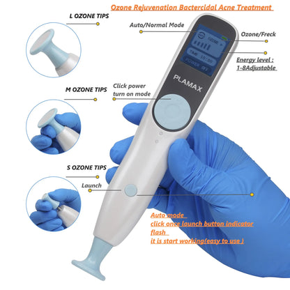 Plamax Ozone Professional Plasma Fibroblast Pen Sterilize Acen Skin Tag Auto Remover Skin Eyelid Lift Beauty Tool Tip