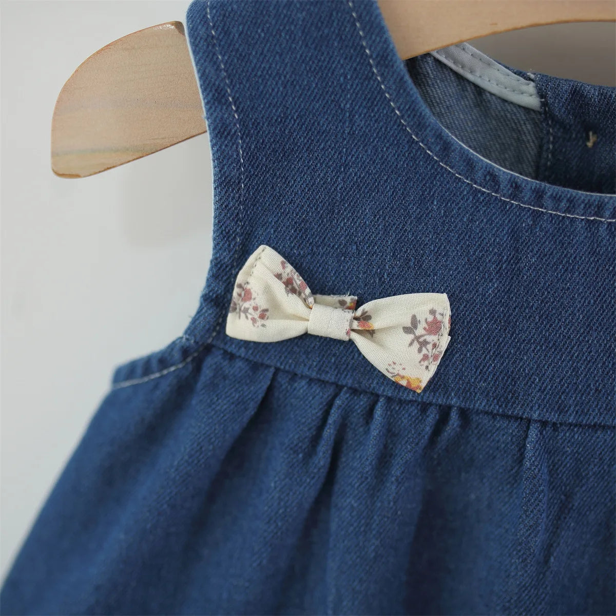 Autumn Baby Clothes Outfits Toddler Girls Clothes Casual Flower T-Shirt+ Denim Dress Suits for Girls Clothing 1st Birthday Sets