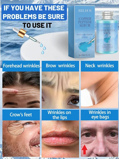 Copper Peptide Anti-Aging Serum Anti-Wrinkle Improve Smoothing Repair Instant Wrinkle Fade Fine Lines Korean Skincare Cosmetics
