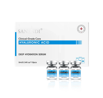 10Vials Hyaluron Acid Ampoule Serum for Facial Dr.Pen Micronneed Retinol EGF Peptide VC Snail Mucin Moisturizing Skin Care