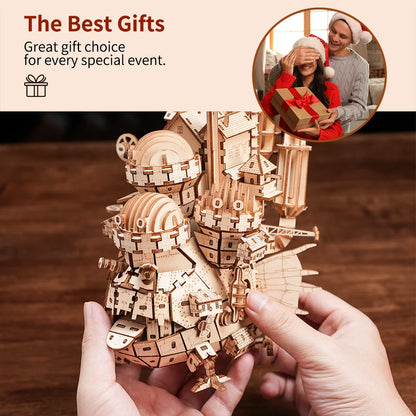 "Creative Castle Theme 3D Wooden Puzzle Wood Model Kit diy toy Home Decoration Challenging Best Gift For Kids Adult "