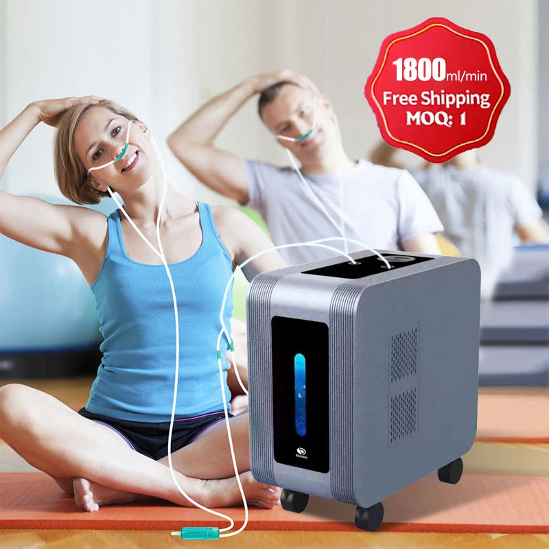 High Purity Hydrogen Water Generator Quiet Hydrogen Inhalation Machine O2 HHO Double Outlet Hydrogen Water Device 1200ML 1800ML