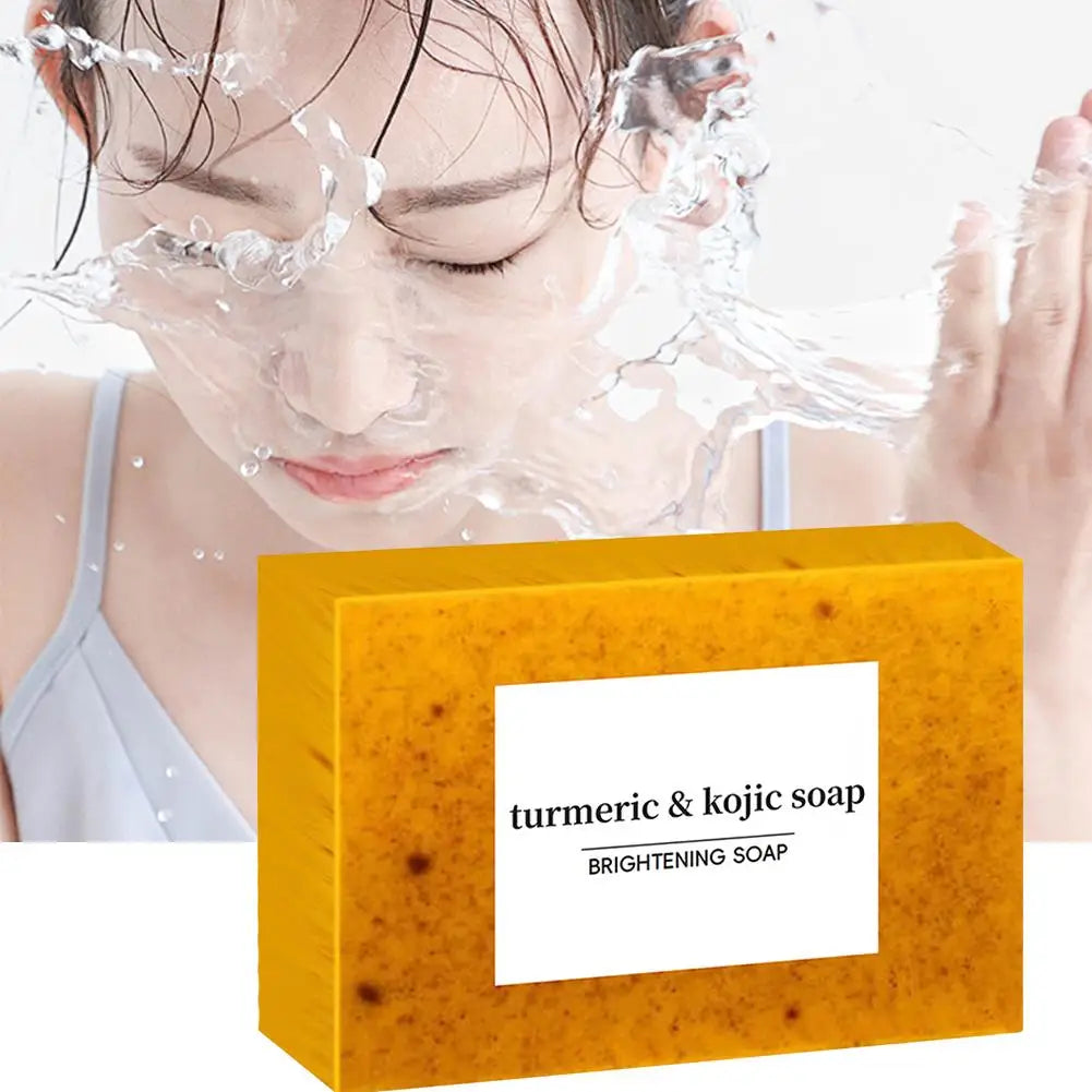 Turmeric Kojic Acid Soap Facial Cleaning Lemon Soap Moisturizing Turmeric Soap  Cleaning Soap For Face Body Skin Care