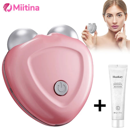 Microcurrent Face Lift Device Roller Mini Skin Tightening Charging Face Anti Wrinkle Rejuvenation Beauty Photorejuvenation Care