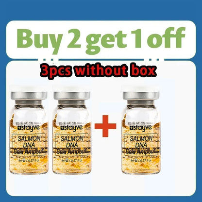 Stayve 8ml Salmon DNA Golden Ampoule Serum Kit Natural Ingredients, Moisturizing, Tender, Lifting, Firming Facial Care Skin