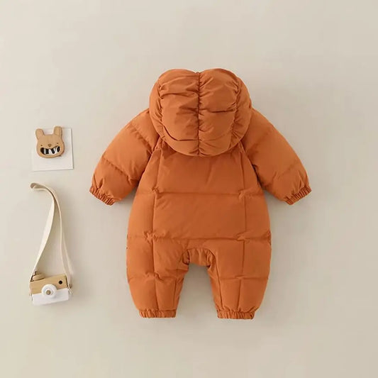 Newborn Jumpsuit Winter Baby Clothes Infant Clothing Girls Jumpsuit for Boys Warm Hooded Romper Toddler Clothes 0-18 Month
