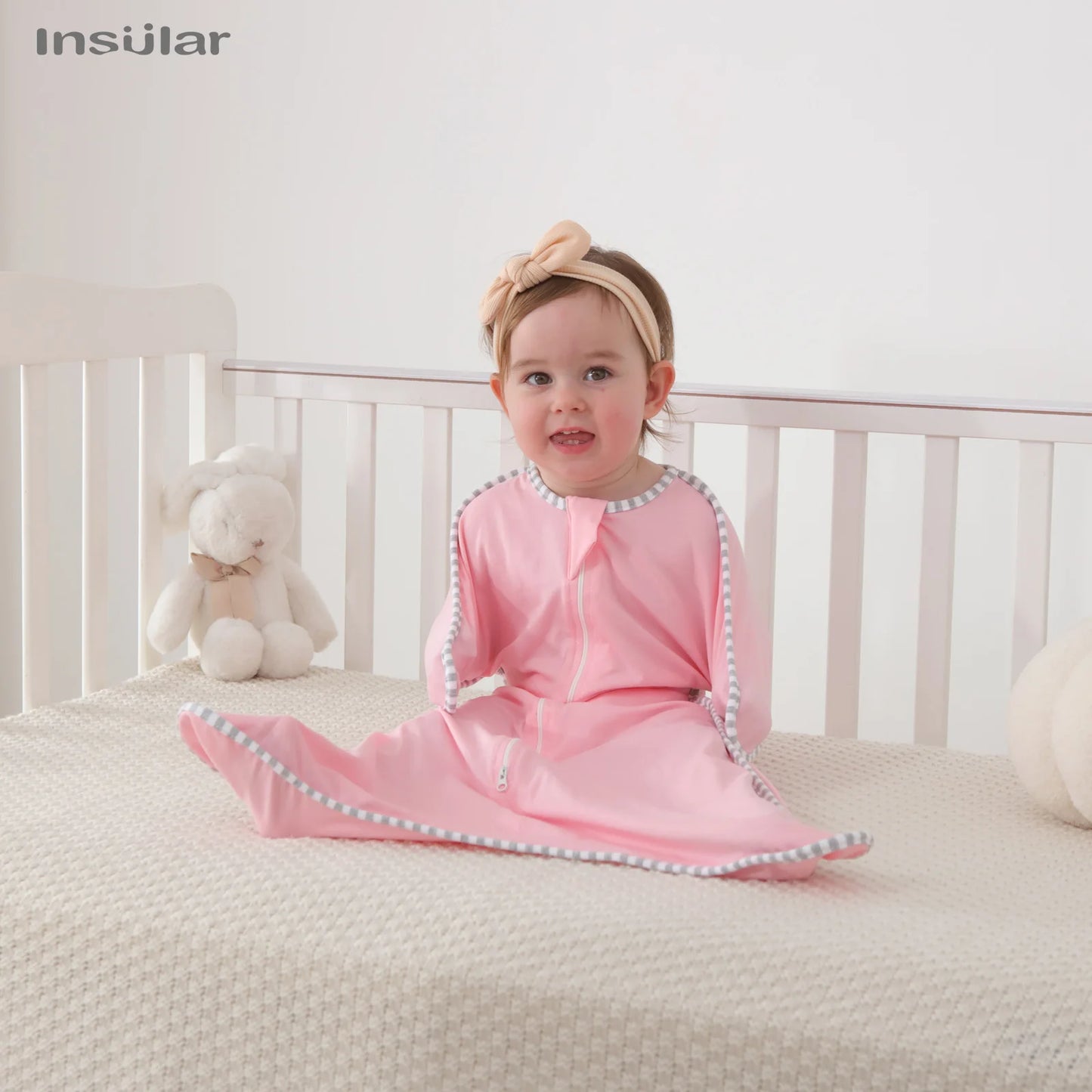INSULAR Newborn Baby Sleeping Anti-shock Swaddle Bags Breathable Cotton Elastic Swaddle Sleeping Bag Baby Cotton Sleep Sleepwear