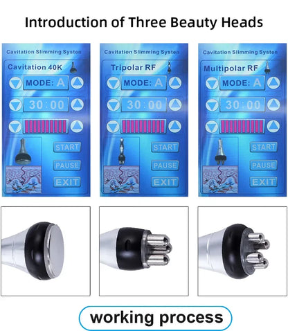 3 in1 40K Ultrasonic Cavitation Machine Body Slimming Massager RF Weight Loss Beauty Skin Tighten Lift Skin Rejuvenation (shippe