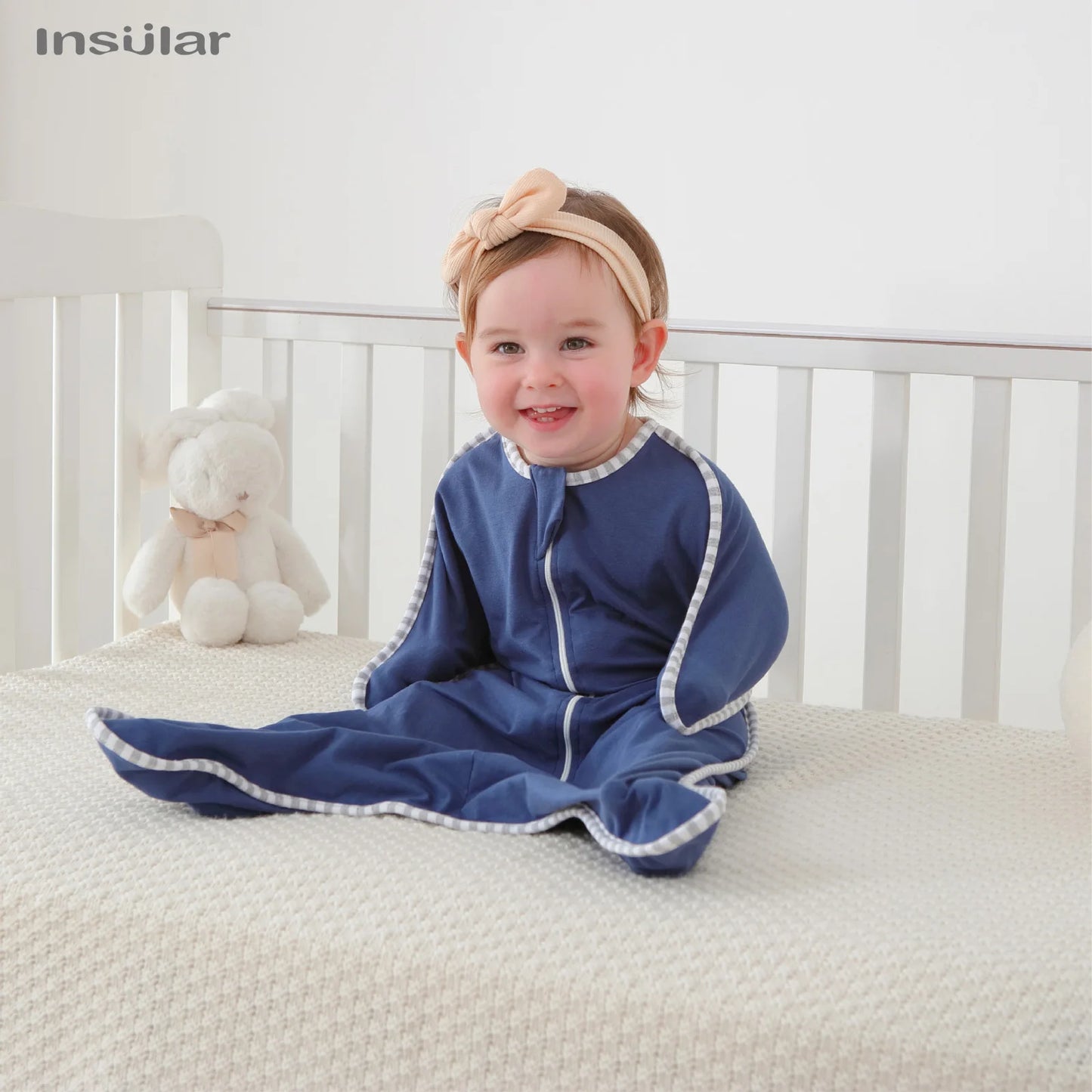 INSULAR Newborn Baby Sleeping Anti-shock Swaddle Bags Breathable Cotton Elastic Swaddle Sleeping Bag Baby Cotton Sleep Sleepwear