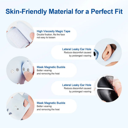 V Line Face Slimming Strap Facial EMS Lifting Machine Microcurrent Face Massager Low Frequency Pulse Chin Cheek Lift Up Belt