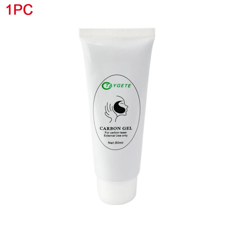2/5Pcs Black Gel Mask For ND YAG Laser Skin Peeling Carbon Cream Whitening Facial Rejuvenation Moisturizing Peel Deep Cleaning