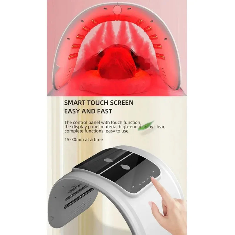 7 Colors LED Face Mask PDT Equipment SPA Facial Spray Device Skin Rejuvenation Light Facial Body Beauty Machines For Skin Care