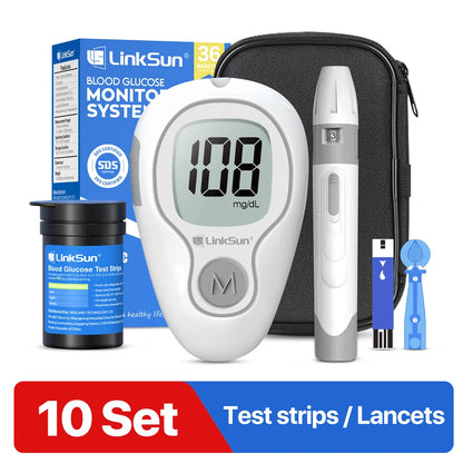 Blood Glucose Monitor G-425-1 50 Strips High-Precision+ Brightness 1 Blood Sugar Monitor 1 Lancing Device Diabetes Testing Kit