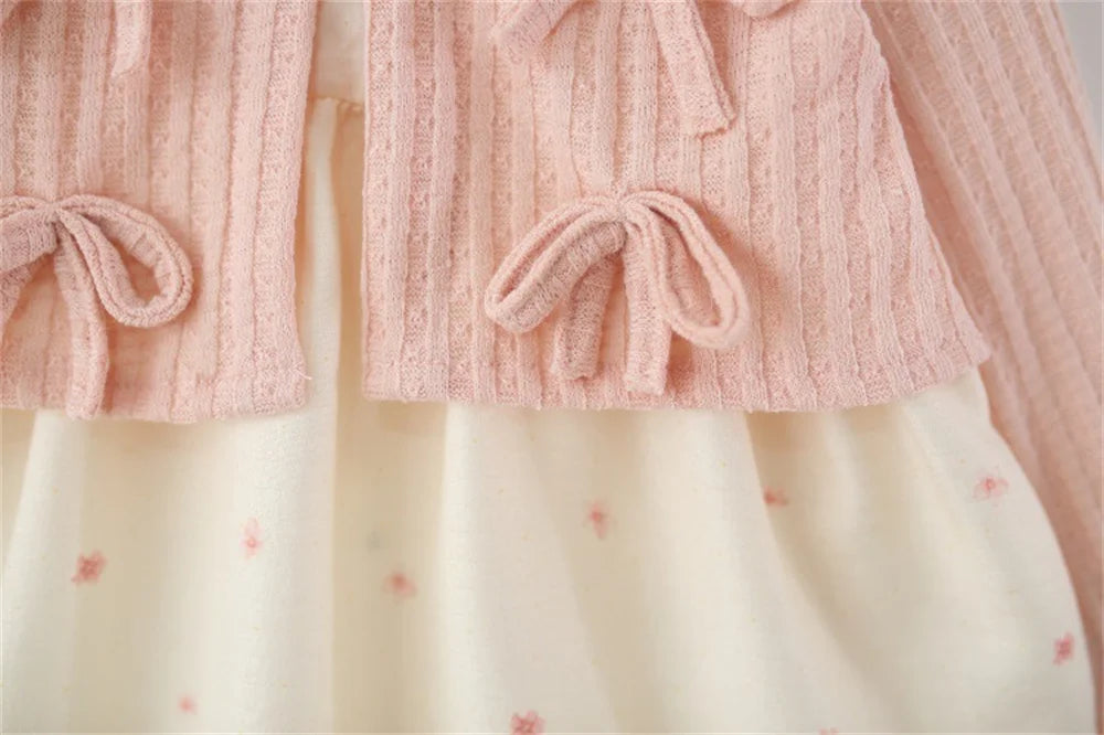 Newborn Baby Girl Dress Toddler Clothes Spring Autumn Kids Girls Long Sleeve Princess 1st Birthday Dresses Infant Clothing