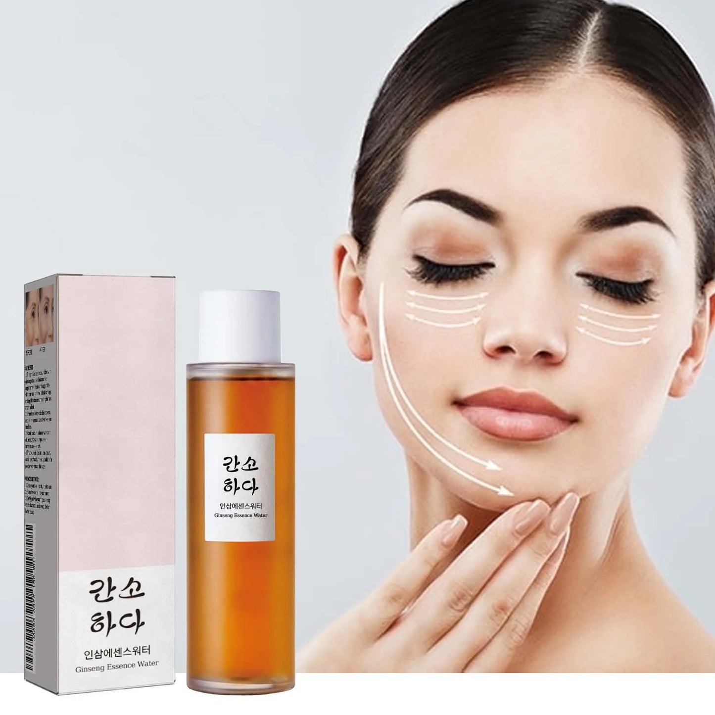 Ginseng Face Essence Moisturize Lighten Fine Line Smooth Restores Dry Dull Skin Brighten Serum Hydrating Facial Care Toner