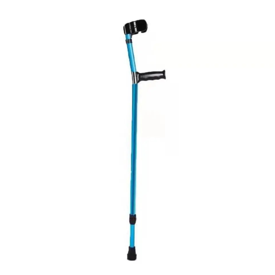 Aluminum Alloy Detachable Foldable Elbow Crutches Elderly Disabled Walking Stick Mobility Aid Adjustable Lightweight Crutches