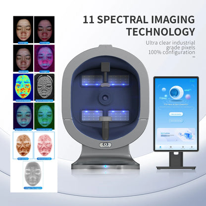 New Professional 3D Facial X5 Camera Scanner UV Skin and Hair Analysis Measuring Machine Digital Facial Scanner Skin Analyzer.