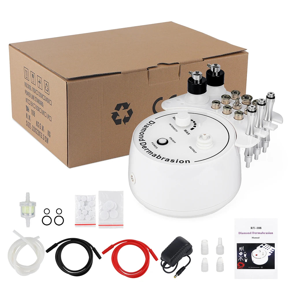 Professional Diamond Microdermabrasion Machine Water Spray Exfoliation Face Peeling Beauty Machine Pore Deep Cleaning Skin Care