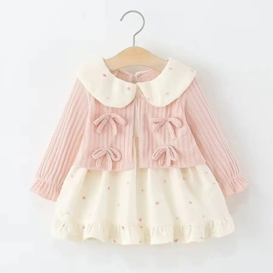 Newborn Baby Girl Dress Toddler Clothes Spring Autumn Kids Girls Long Sleeve Princess 1st Birthday Dresses Infant Clothing