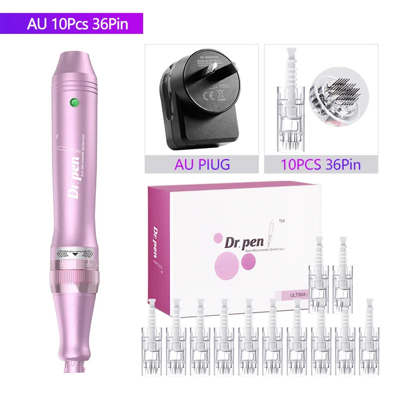 Authentic Dr. Pen Ultima M7 10 Pcs Needles Multi-function Facial Mesotherapy Micro Skin Wireless Electric Derma Beauty Device
