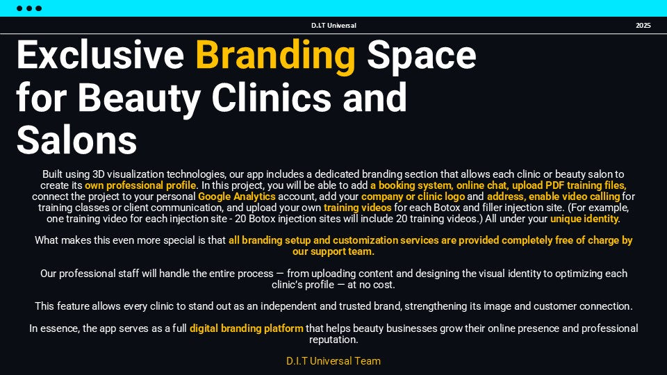 3D Web Application (Training-Botox and Filler)