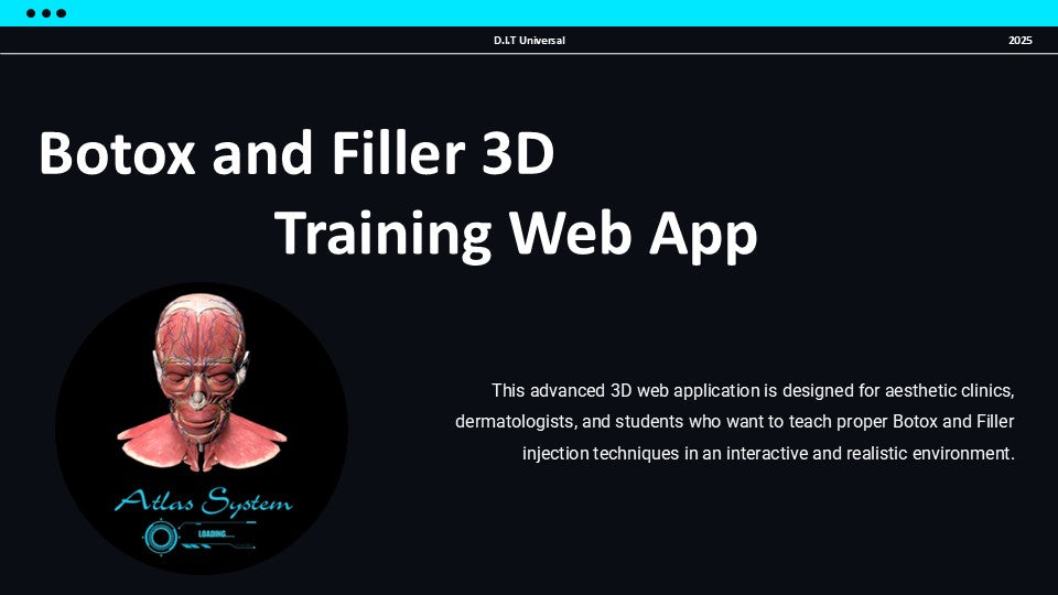 3D Web Application (Training-Botox and Filler)