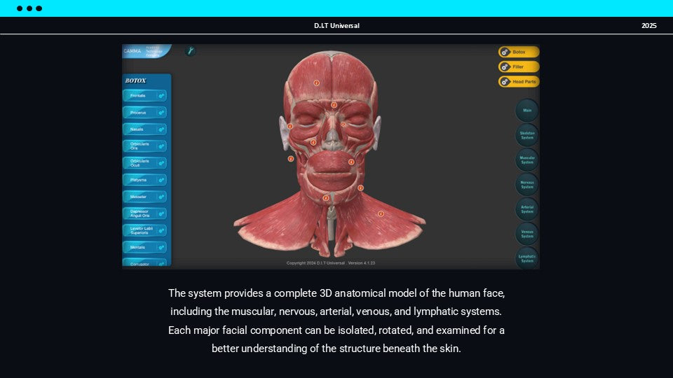 3D Web Application (Training-Botox and Filler)